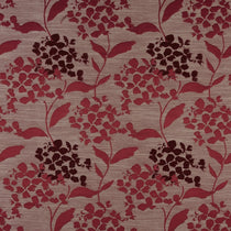 Hydrangea Cranberry Curtain Tie Backs